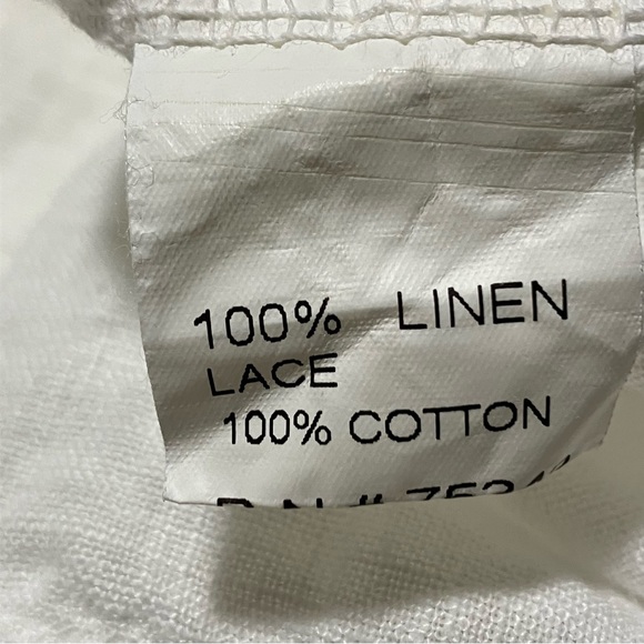 NWT Bellambra Made in Italy Linen with Lace Sleeveless Blouse - Picture 9 of 12